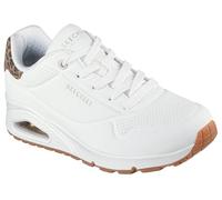 Skechers Baskets Uno Jungle NiteSneaker pour femme Durabuck Tri en daim imprimé léopard Blanc 42 EU