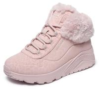 Skechers Baskets Uno Lite Cozy Leopard pour Fille, Rose poudré synthétique/Bordure - Pointure 47