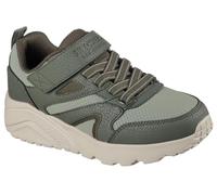 Skechers Baskets Uno Lite Echo Surge pour garçon, Vert Olive, 3 UK Child