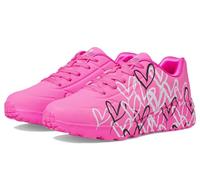 Skechers Baskets Uno Lite Metallic Love pour fille, Rose vif/multicolore, 5.5 Big Kid