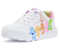 Skechers Baskets Uno Lite pour Fille, Blanc synthétique/Bordure Multiple, Pointure 46