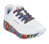 Skechers Chaussures Fille Uno Lite Subtle Love – Blanc synthétique multi – 34 EU