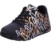 Skechers Femme Uno-Metallic Love Basket, Noir, 37.5 EU