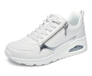 Skechers Baskets Uno Metallic Sliders pour Femme, Blanc, 37 EU