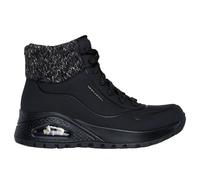 Skechers Bottes à lacets en tricot Uno Rugged Darling Daze Sweater, Noir, 40 EU