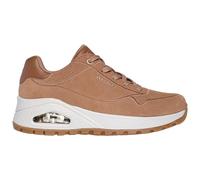Skechers Baskets pour femme Uno Rugged Chillproof, bordure brodée en daim marron Duraleather, 40 EU