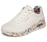 Skechers Baskets UNO Safari Time pour Femme, Blanc, 42 EU