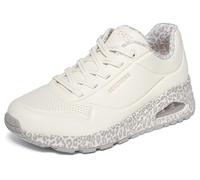 Skechers Baskets Uno-Safari Time pour Femme Blanc/Léopard Taille 41 EU