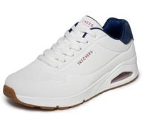 Skechers Baskets Uno Stand on Air pour garçon Bordure daim Blanc Durabuck Bleu Marine et Rouge 43 EU