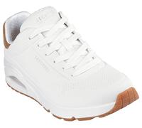 Baskets Homme - SKECHERS - Street Uno Suited On Air - Blanc - Lacets - Daim-Nubuck 40