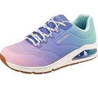 Skechers Baskets Uno Two Much FunSneaker pour Femme, Bleu Blmt, 37 EU