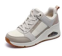 Skechers Baskets pour Femme Uno Wedge-Everything Nice, Ecru, 38.5 EU