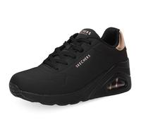 Skechers Baskets Uno Wedge-Hi Steps pour Femme, Noir, 39 EU