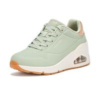 Skechers Baskets Uno Wedge-Hi Steps pour Femme, Sauge, 40 EU