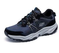 Skechers Baskets Vigor at Durango pour Homme, Bleu Marine, 45 EU