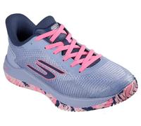 Skechers Femme Viper Court Pro 2.0 Basket, Gray Synthetic/Textile/Lavender Trim, 40 EU