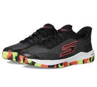 Skechers Baskets Viper Court Pro 2.0 pour Femme, Textile synthétique Noir avec Bordures Multiples, 47.5 EU