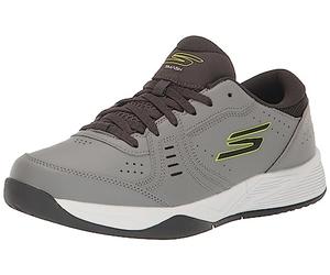 Skechers Baskets Viper Court Smash pour Homme, Gris Citron Vert., 47.5 EU