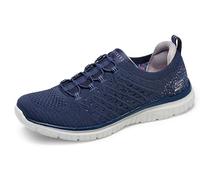 Skechers Baskets Virtue-Show Runner pour femme, Bleu marine = NVY, 36 EU