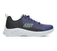 Skechers Baskets Microspec II Vovrix pour garçon, Bleu Marine Citron Vert, 5 UK