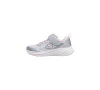 Skechers Baskets Wave 92 pour Fille, Bordure en Maille Scintillante Gris Clair, 9.5 UK Child