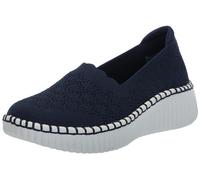 Skechers Baskets Wilshire-BLVD pour Femme, Bleu Marine, 38.5 EU