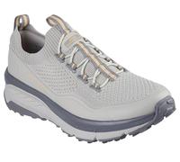 Skechers Baskets ZenventureSneaker pour Femme, Textile Naturel synthétique avec Bordure Orange, 38 EU