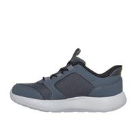Skechers Bébé garçon Dyna-Lite Turbo-Brisk Buddies Slip-In ENTRAINEUSE, Charcoal Synthetic / Textile / Black & Safety, 26 EU