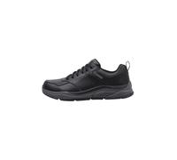Skechers Bengao - Hombre Hommes Baskets, Black Gray Waterproof Leather, 43 EU