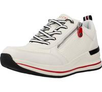 Skechers Femme Milliard 2 Basket, Fermeture éclair Duraleather Blanc, 40 EU