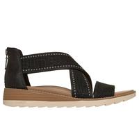 Skechers BOBS Arch Fit Oasis - Cozy Glam Chaussures Moyen Width en Noir, Pointure 41, Vegan