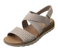Skechers BOBS ARCH FIT Oasis Vegan Sandales Femme Taupe - 41 EU