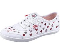 Skechers Bobs B Cute-Love Brigade 113951-WRPK, Womens Sneakers,Sports Shoes, White, 39 EU