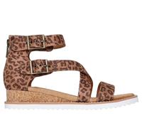 Skechers BOBS Desert Kiss - Golden Dahlia Chaussures Moyen Width en Guépard, Pointure 40, Vegan, Lavable en machine