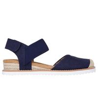 Skechers BOBS Desert Kiss - Sun Shining Chaussures Moyen Width en Bleu Marine, Pointure 38.5, Vegan, Lavable en machine