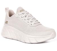 Skechers Bobs Lacets Haut Vegan Confort Femme En Blanc Cassé UK 3 - 8