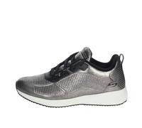 Skechers Bobs Squad Baskets Femme Argenté (Pewter Duraleather/chenille Line Pew) 36 EU