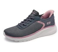 Skechers Bobs Squad Chaos-Stroke of Luck Baskets Mains Libres pour Femme, Gris, 38 EU
