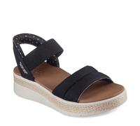 Skechers Femme Bobs Sun Ray Sandale, Black, 38.5 EU