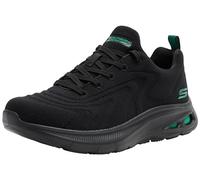 Skechers Homme Bobs Unity Sleek Revive Baskets, Bordure en Tricot Noir, 47.5 EU