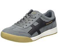 Skechers, Bordure Noire en Daim Anthracite, 40 EU
