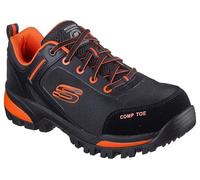 Skechers Bottes de Construction Galton Pending pour Homme, Noir/Orange, 40 EU, Noir/Orange, 41 EU