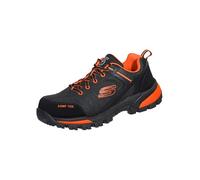 Skechers Bottes Gatlon Strigax Construction pour Homme, Cuir synthétique Noir et Orange, 43 EU