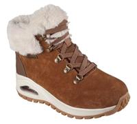 Skechers Bottes Tendance Uno Rugged Moonlight Ridge pour Femme, Cuir synthétique Duraleather Marron, 36 EU