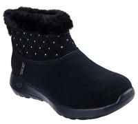 Skechers Bottines à enfiler mains libres Joy-Cozy Shimmer pour femme, noir/noir, 39 EU