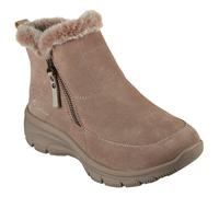 Skechers Bottines d'hiver Easy Going Cool Zip Femme Taupe 37
