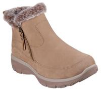Skechers Bottes d'hiver Easy Going Cool Zip Cuir marron clair pour femme 36