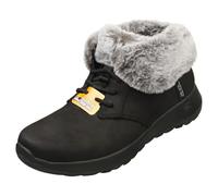 Skechers Femme on-The-Go Joy Cozy Charm Bottine, Black/Gray Textile, 39.5 EU