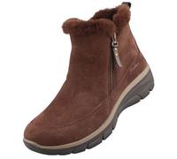 Skechers Bottines Femme Easy Going Cool Zip! Marron suède Taille 37