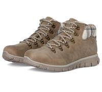 Skechers Bottines Synergy-Plaid Mood pour femme, taupe, 40 EU